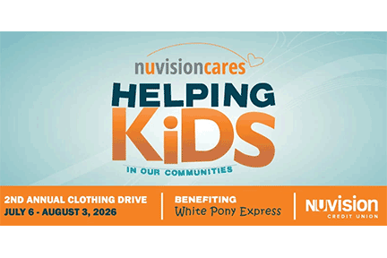 Nuvision Credit Union Partners with White Pony Express to Provide Clothing to Fa...